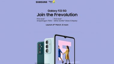 Samsung Galaxy F23 5G India Launch Set for March 8, 2022; Teased on Flipkart