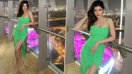 Shanaya Kapoor&rsquo;s Green Body-Hugging Slit Dress Is the Ultimate Summer Must-Have (View Pics)