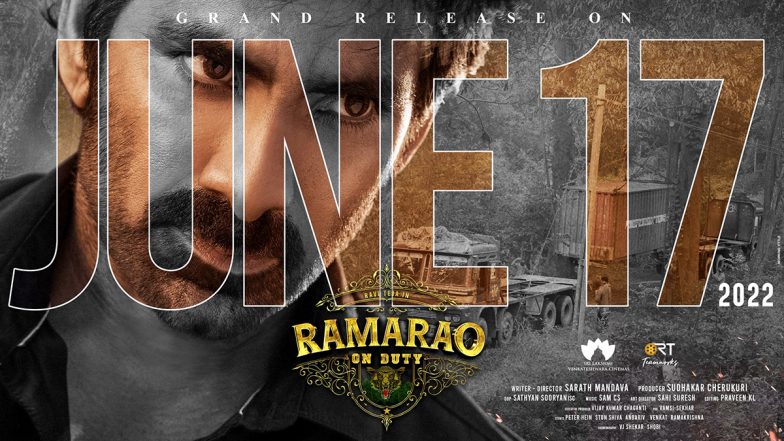 Ramarao On Duty Gets Postponed; Ravi Teja’s Film To Arrive In Theatres On June 17