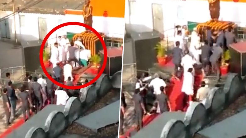 Bihar CM Nitish Kumar Slapped by Man in Bakhtiyarpur During Event; Watch Video