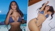 Kim Kardashian&rsquo;s Post-Divorce Glow Up Is Massive, Stunner Shows Off Her Assets in a Blue Bikini (View Pics)