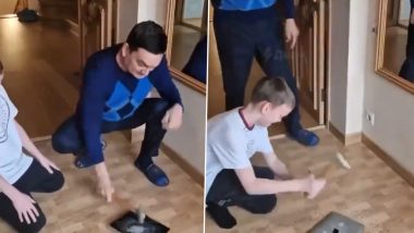 Russian Man Destroys Apple iPad By Smashing The Screen With Hammer As The American Tech Company Stops Sales In the Country; Watch Viral Video