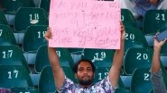 Virat Kohli Fan Spotted in Lahore&rsquo;s Gaddafi Stadium During PAK vs AUS 3rd Test, Shares Special Message for Indian Cricket Star