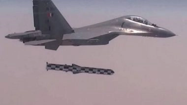 India News | New Air-launched Version of BrahMos Supersonic Cruise Missile Would Be Able to Strike Targets at 800 Kms: Sources