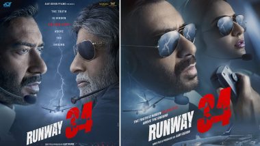 Runway 34: New Motion Posters Of Ajay Devgn, Amitabh Bachchan, Rakul Preet Singh Starrer Released! Makers Say ‘Brace For The Unexpected’