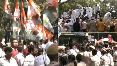 Youth Congress Protests Rise in Diesel, Petrol and LPG Gas Cylinders Price in Delhi