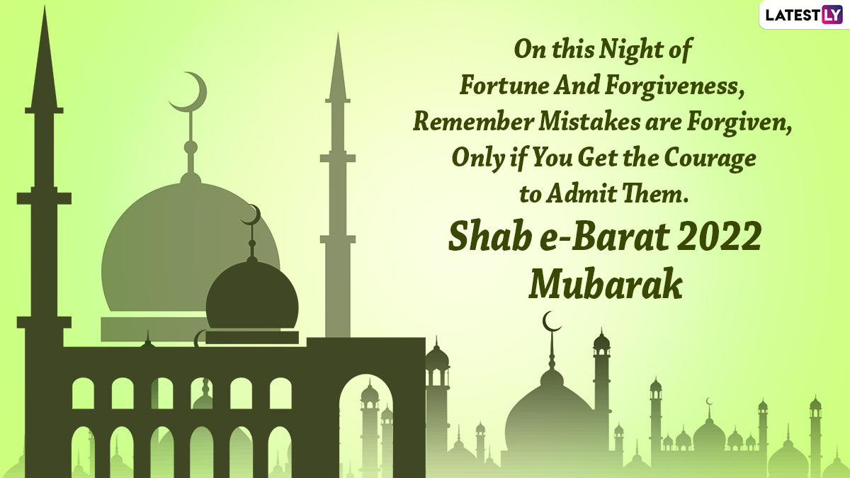 Shab-e-Barat Mubarak Images & Mid Shaban HD Wallpapers for Free Download  Online: Wish Happy Shab-e-Barat 2022 With WhatsApp Status and Greetings on  Mid-Sha'ban | 🙏🏻 LatestLY