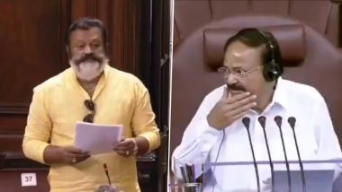 Suresh Gopi’s New Bearded Look Leaves Venkaiah Naidu Confused If It’s A Mask; Parliamentarians In Splits Over This (Watch Video)