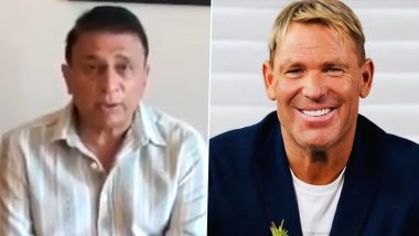 Sunil Gavaskar Expresses Regret Over Controversial Remarks on Shane Warne, Says ‘It Wasn’t the Right Time’ (Watch Video)