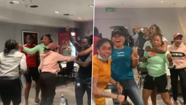 West Indies Players Celebrate After Watching IND vs SA Match As They Qualified for ICC Women’s World Cup 2022 Semifinals (Watch Video)