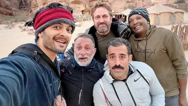 Kandahar: Ali Fazal Shares an Unseen Picture With Co-Star Gerard Butler and Other Crew Members From the Sets of His Upcoming Hollywood Project