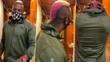 IPL 2022: Andre Russell Shares Message for Fans, Reveals New Hairstyle Upon Joining KKR Camp (Watch Video)