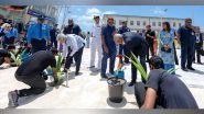 World News | S Jaishankar, Maldivian Prez Plant Saplings at Police Academy in Addu City to Foster Bilateral Ties