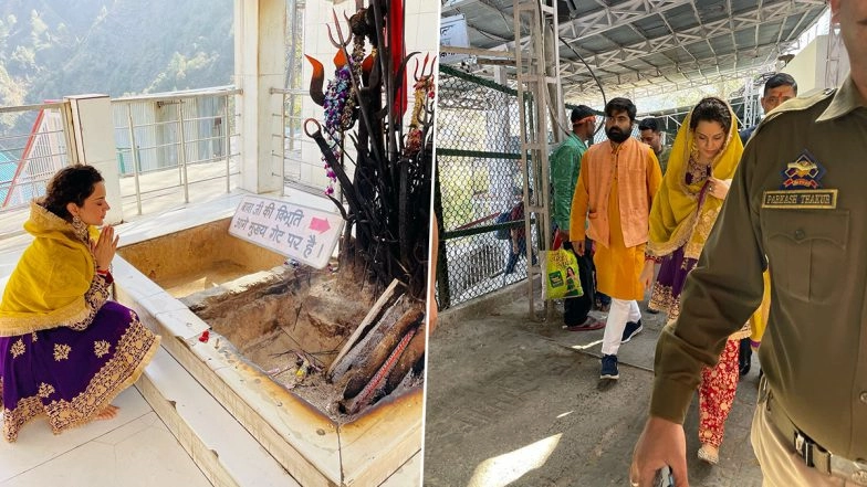 Kangana Ranaut Seeks Blessings at Vaishno Devi Temple on Her 35th Birthday (View Pics)