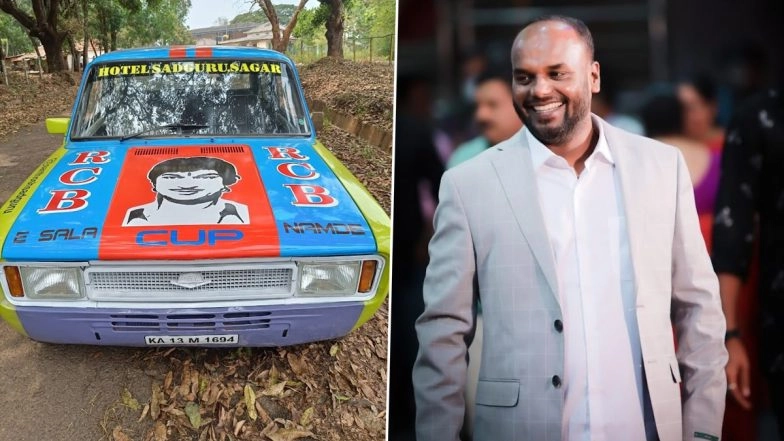 IPL Fever Grips Karnataka; RCB Fan Gives Vintage Car A Makeover