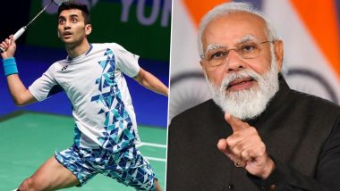 PM Narendra Modi Praises Indian Shuttler Lakshya Sen's Spirited Fight at All England Open Badminton Championships