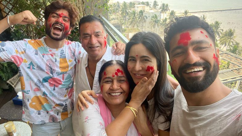 Katrina Kaif And Vicky Kaushal Celebrate Their First Holi Together After Marriage! Actress Shares Pictures Of The Celebration With Her In-Laws