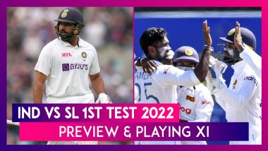 IND vs SL 1st Test 2022 Preview & Playing XI: Teams Aim for Winning Start