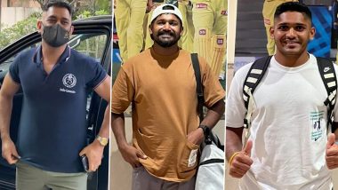 IPL 2022: MS Dhoni, CSK Players Land in Surat For Training Camp Ahead Of 15th Season
