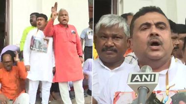 Birbhum Violence Case: Ruckus Inside West Bengal Assembly As Opposition Demand Discussion Over Law and Order (Watch Video)