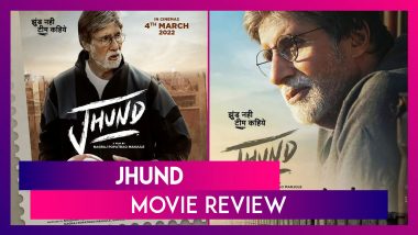 Jhund Movie Review: Amitabh Bachchan’s Performance In This Nagraj Manjule’s Cinematic Treat Just Cannot Be Missed!