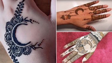 Ramadan 2022 Mehndi Designs' Videos: Easy Moon Mehandi Patterns and Unique Arabic Henna Ideas for Front and Back Hand To Celebrate the Month of Fasting!
