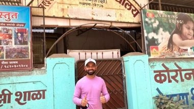 Sports News | There's Something About Visiting Roots That Keeps You Grounded: Rahane Visits School, First Cricket Ground
