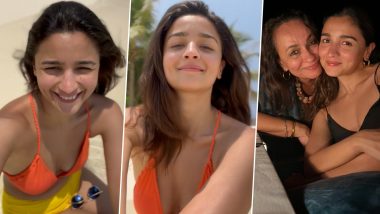 Alia Bhatt’s 29th Birthday Was All About Enjoying By The Beach in Bikini, Watching FRIENDS and Doing a Lot More in the Maldives (Watch Video)