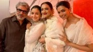 Gangubai Kathiawadi: Alia Bhatt, Deepika Padukone and Rekha Glow in White at Sanjay Leela Bhansali&rsquo;s Film Screening; View Viral Pic!