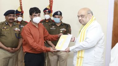 Jammu: Amit Shah Hands Over Job Appointment Letters to Families of Slain Police Personnel at Raj Bhawan