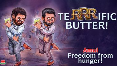 RRR Starring Jr NTR and Ram Charan Gets a ‘TeRRRific’ Tribute from Amul!