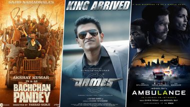 Theatrical Releases of the Week: Akshay Kumar-Kriti Sanon’s Bachchhan Paandey, Late Puneeth Rajkumar’s James, Jake Gyllenhaal’s Ambulance and More