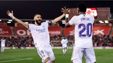 Mallorca 0-3 Real Madrid, LaLiga 2021-22 Match Result: Karim Benzema Star as Madrid Move 10 Points Clear in Title Race