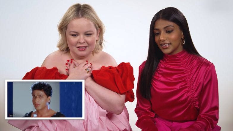 Bridgerton 2's Nicola Coughlan, Charithra Chandran Go Gaga Over Shah Rukh Khan As They React to Bollywood Romances (Watch Video)