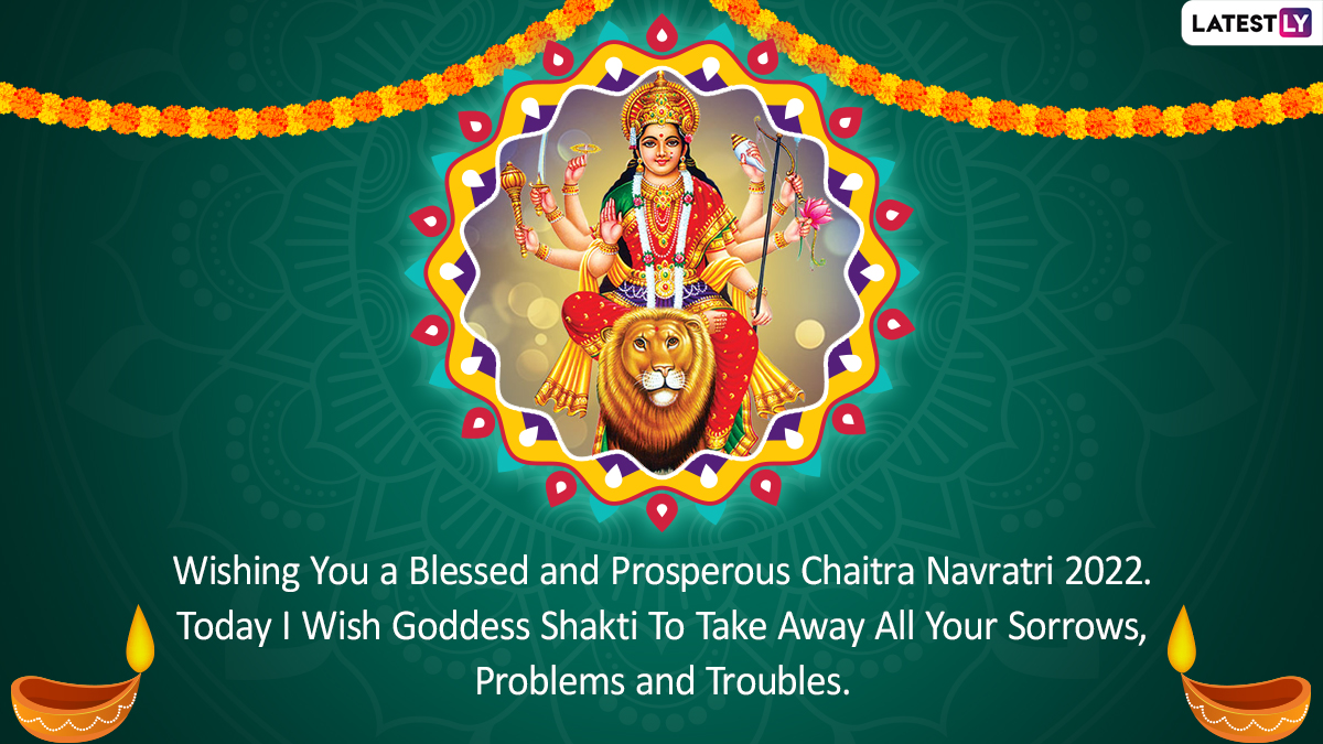 Happy Navratri 2022 Greetings & Chaitra Navratri Images: Goddess ...