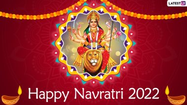 Happy Navratri 2022 Greetings & Chaitra Navratri Images: Goddess Durga Wallpapers, Navadurga Photos, SMS, GIFs, WhatsApp Messages and Wishes for Festival Day