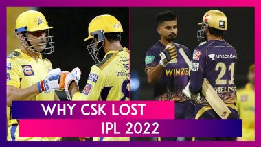 Chennai Super Kings vs Kolkata Knight Riders IPL 2022: 3 Reasons Why CSK Lost