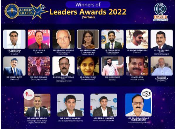 Business News | Bizox Media Network Organized 'Leaders Awards 2022', Felicitated Top Companies & Individuals