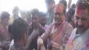 India News | Madhya Pradesh CM Celebrates Holi at His Bhopal Residence