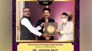 Business News | Dr Vikram Raut Receives Trendsetter 2022 Award from Hon. Governor Bhagat Singh Koshyari of Maharashtra for His Selfless Services