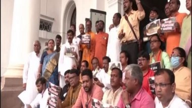 India News | Birbhum Violence: BJP MLAs Protest Against Mamata Banerjee in Assembly, Demand Her Statement