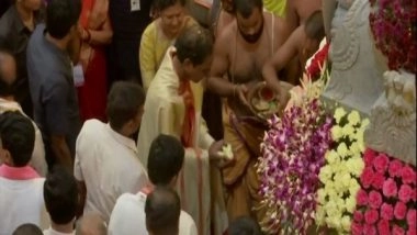 India News | Telangana: KCR Performs Pooja in Garbhagriha of Newly-revamped Yadadri Temple