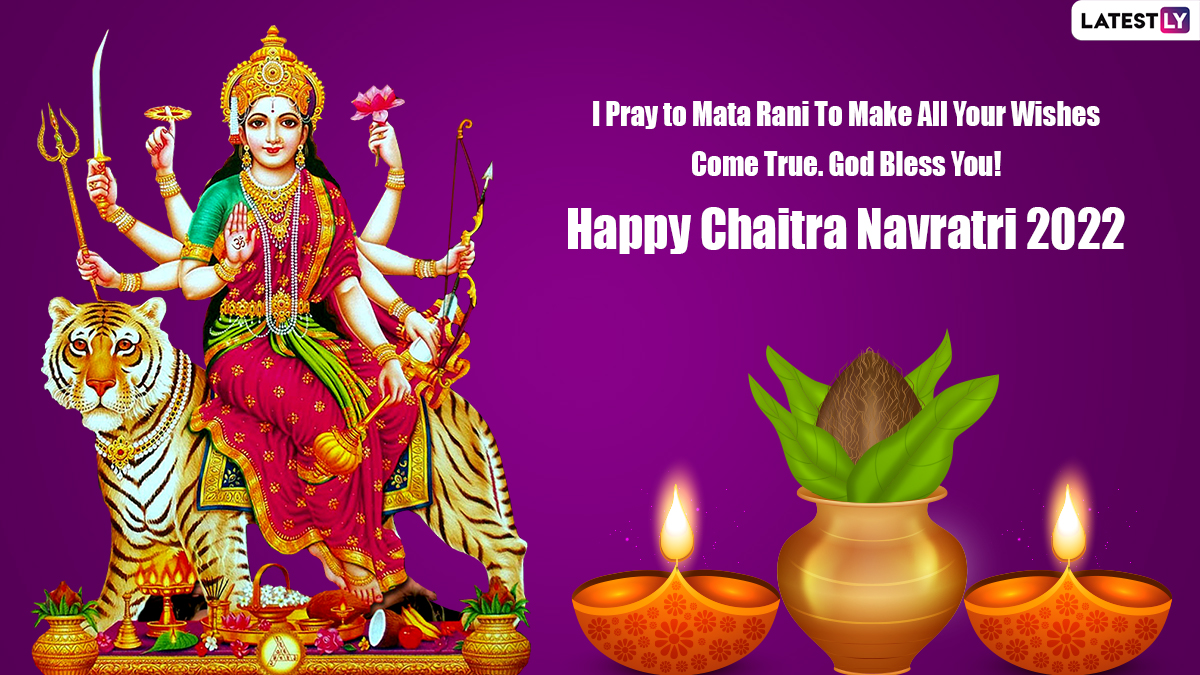 Happy Chaitra Navratri 2022 Wishes: Download Navratri Message for WhatsApp  in Hindi and English, Maa Durga Images, HD Wallpapers, Status and SMS To  Celebrate the Festival | 🙏🏻 LatestLY