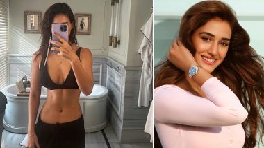 Disha Patani Flaunts Her Perfect Toned Body in a Black Bra Top and It’s Too Hot To Handle! (View Pic)