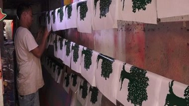 World News | As Local Polls Arrive in Nepal, Party Flags Fly off Shelves from Shops