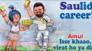 Amul Celebrates Virat Kohli's 100th Test Milestone in it's Latest Topical
