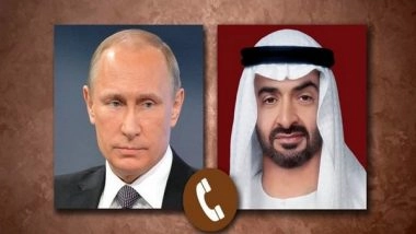World News | Putin Holds Talks with Abu Dhabi Crown Prince, Praises Russia-UAE Ties