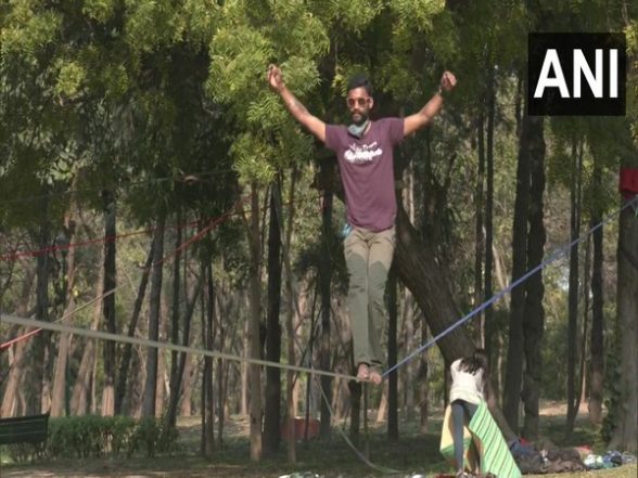 India News | German Embassy Organizes Slacklining Event at Delhi's Red Fort - Vimarsana News
