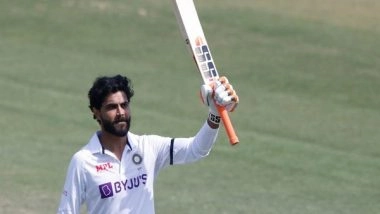 Sports News | Ind Vs SL, 1st Test: Jadeja Hits Unbeaten 175 as Hosts Post 574 Runs (Tea, Day 2)