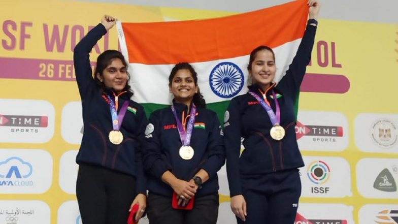 ISSF Shooting World Cup 2022: India Wins Gold in Women’s 25M Pistol Team Event in Cairo